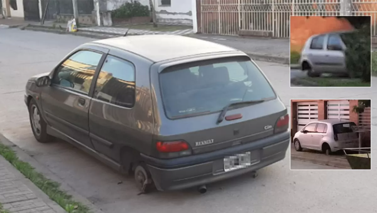 POR LA NOCHE. Los delincuentes aprovecharon que los vehículos no fueron resguardados en los estacionamientos.