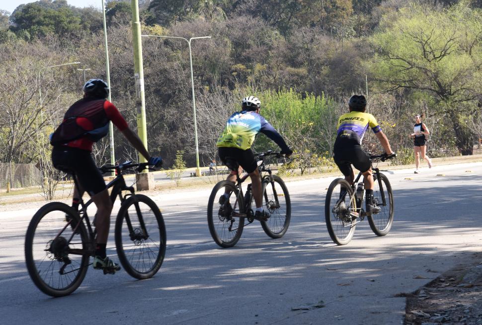 ATRACCIÓN. La Perón convoca a centenares de ciclistas.  