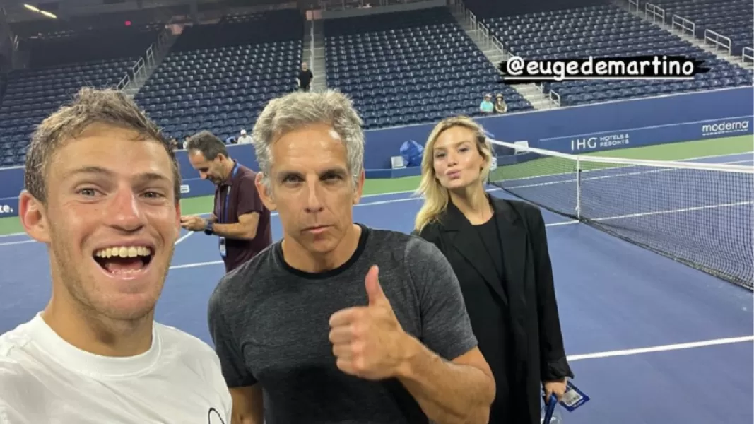 La estrella de Hollywood Ben Stiller y Diego Schwartzman jugaron un divertido partido antes del US Open