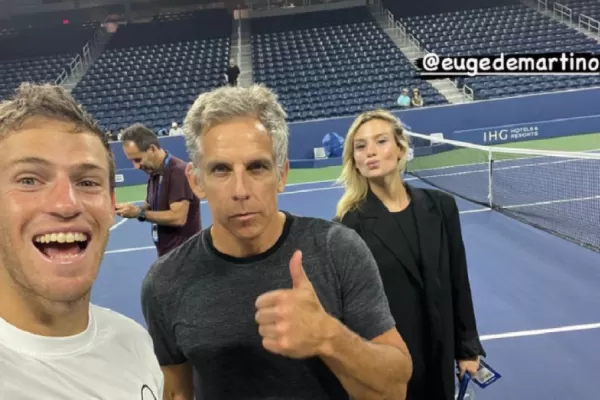La estrella de Hollywood Ben Stiller y Diego Schwartzman jugaron un divertido partido antes del US Open