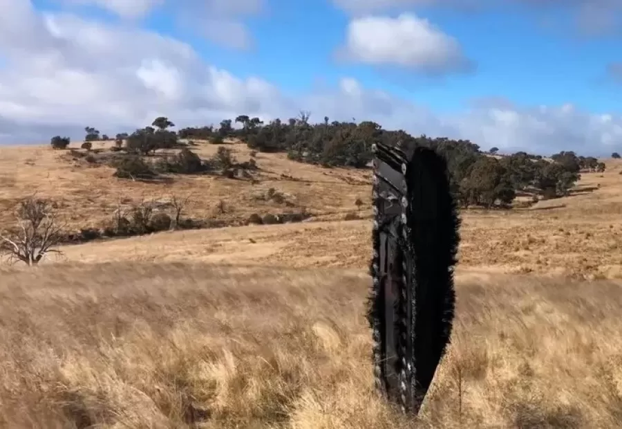 Fotos: un OVNI cayó desde el espacio en una granja de Australia