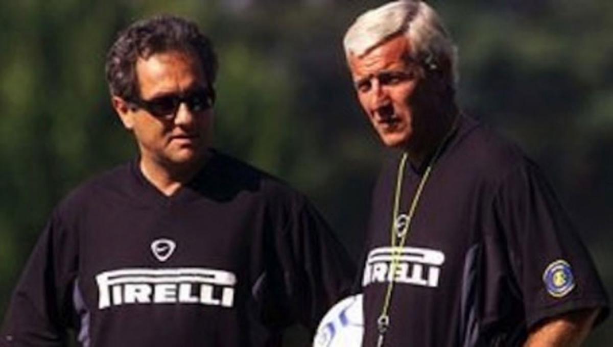 EN INTER. Velasco aconseja a Marcelo Lippi. Fue mánager de los italianos por casi dos años.