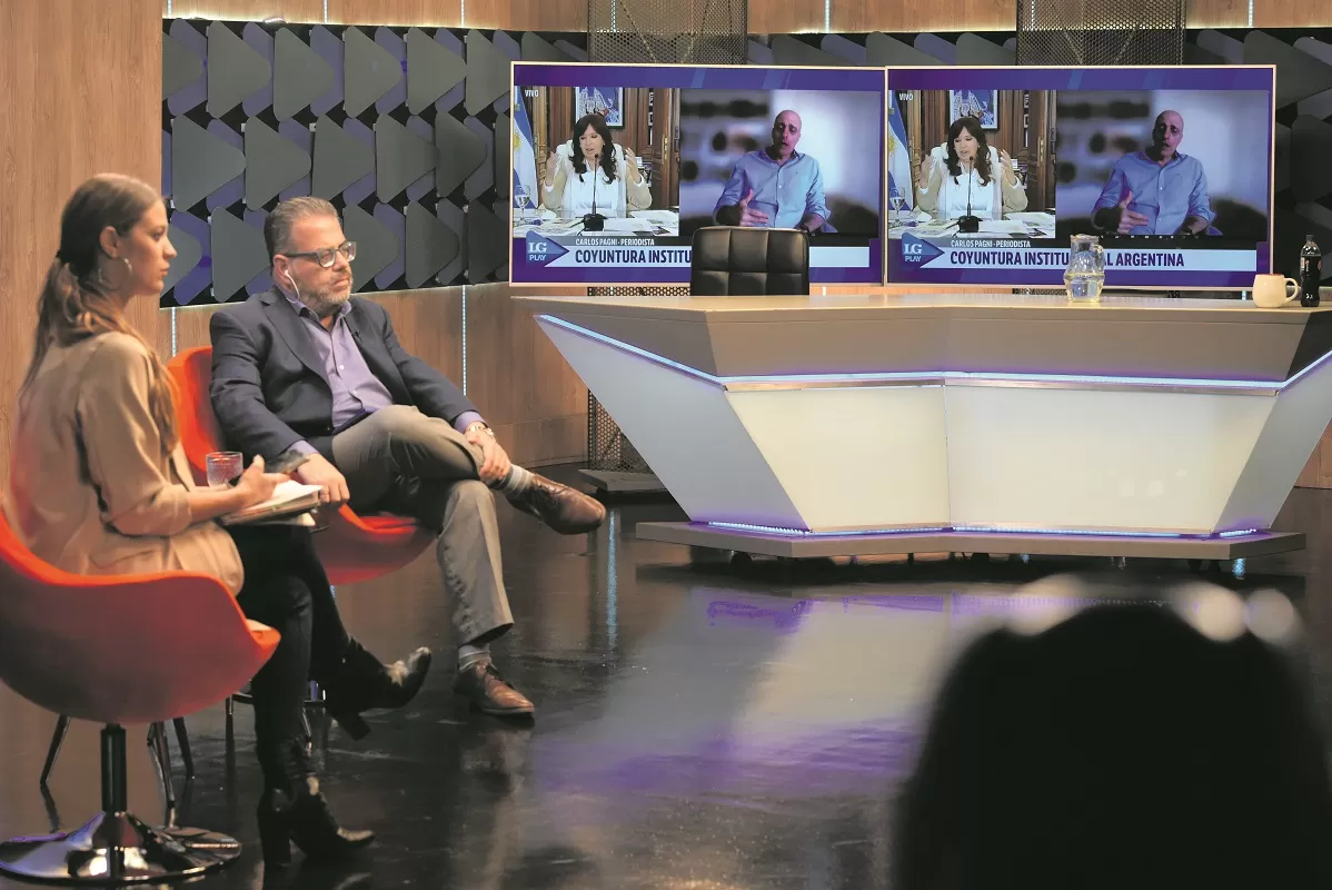 PAGNI, CON LA GACETA. La entrevista estuvo a cargo de los periodistas Álvaro Aurane y Carolina Servetto.