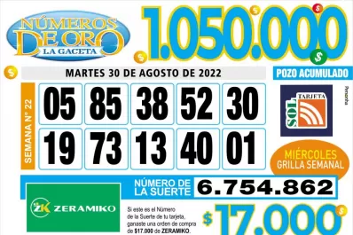 Los Números de Oro de LA GACETA