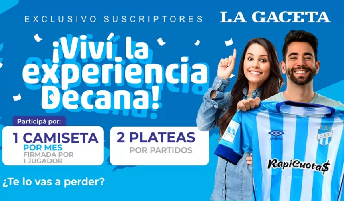 SORTEO. Exclusivo suscriptores: ¡Viví la experiencia decana! LA GACETA / ARCHIVO.