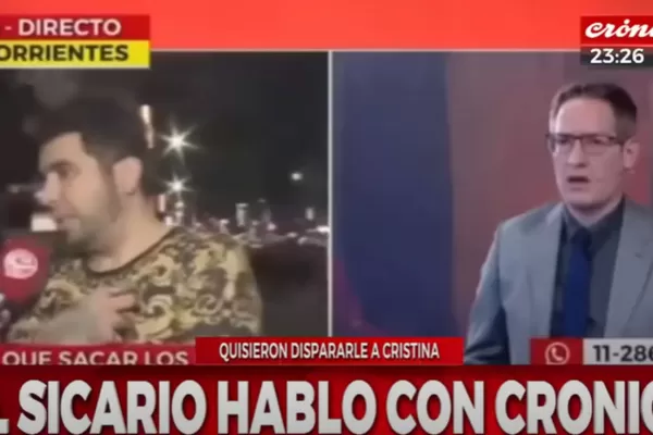 El hombre que quiso matar a Cristina Kirchner habló hace un mes en TV