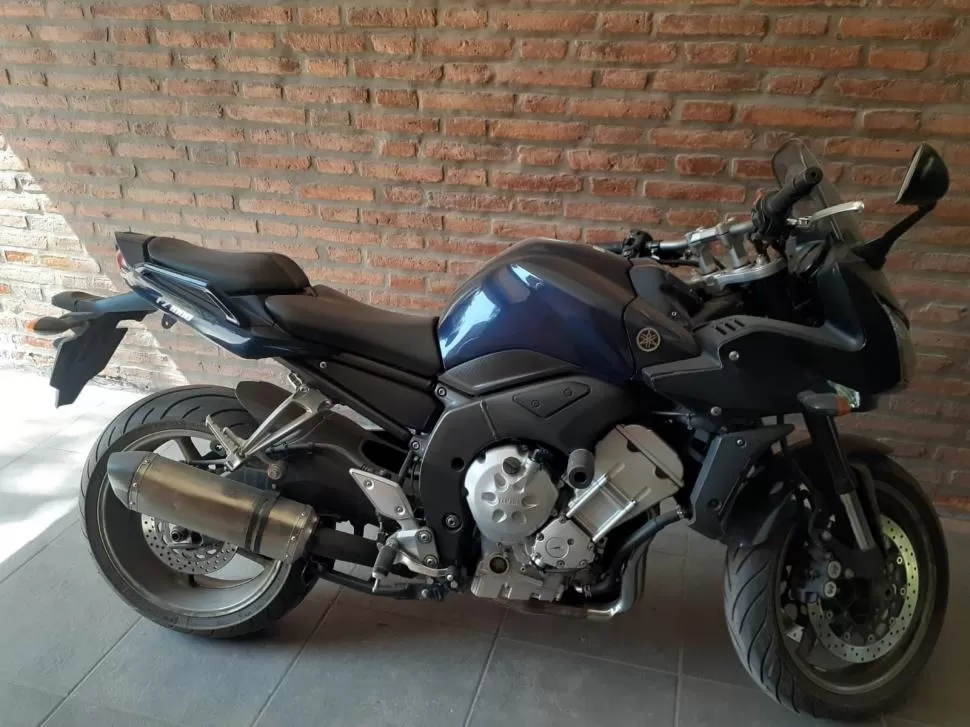 JOYA DE DOS RUEDAS. “El Mechudo” tenía una Yamaha FZ 1.000.  