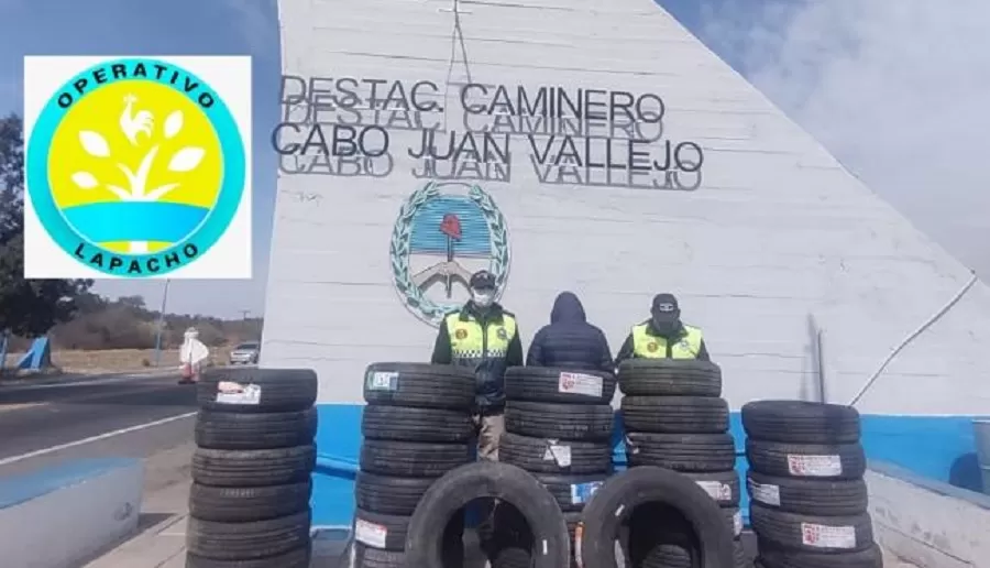 Secuestraron 36 neumáticos por infracción al código aduanero