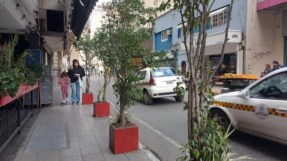 CAMBIOS. Las veredas serán más anchas y quedará un solo carril para los vehículos.   