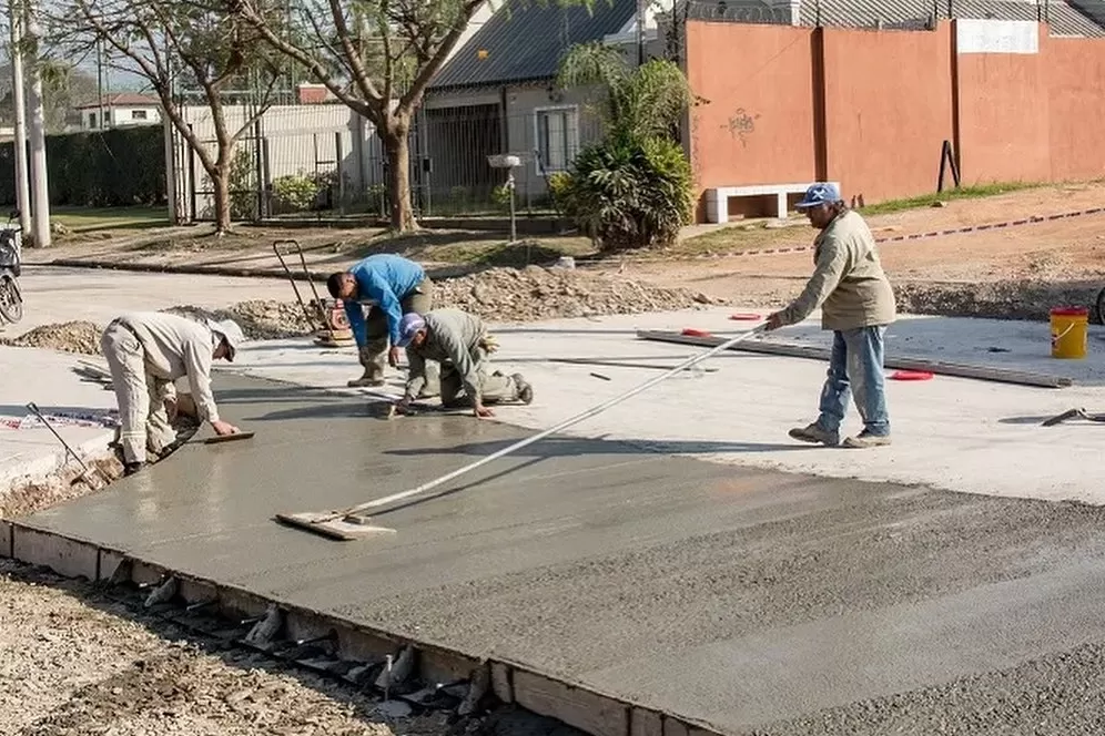 OBRAS DE PAVIMENTACIÓN EN YERBA BUENA / foto ilustrativa de Prensa Municipalidad de YB