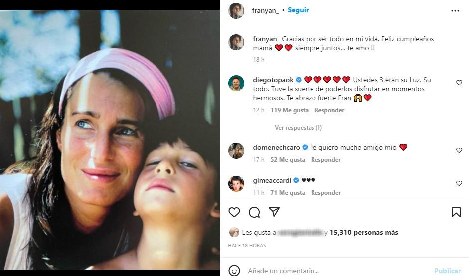 El tierno mensaje del hijo de Romina Yan en el día del cumpleaños de la actriz