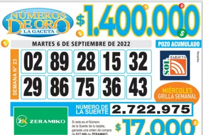 Los Números de Oro de LA GACETA