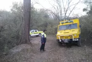 Combaten un incendio en una zona inaccesible de Sauce Yacu