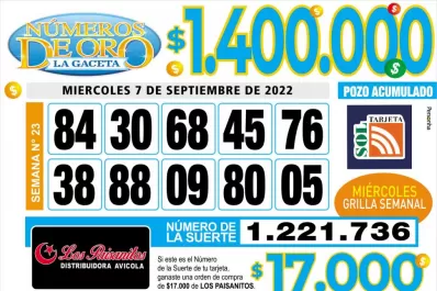 Los Números de Oro de LA GACETA