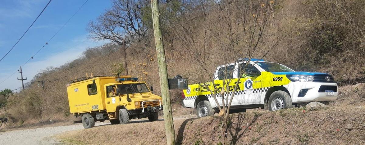 Combaten un incendio en una zona inaccesible de Sauce Yacu