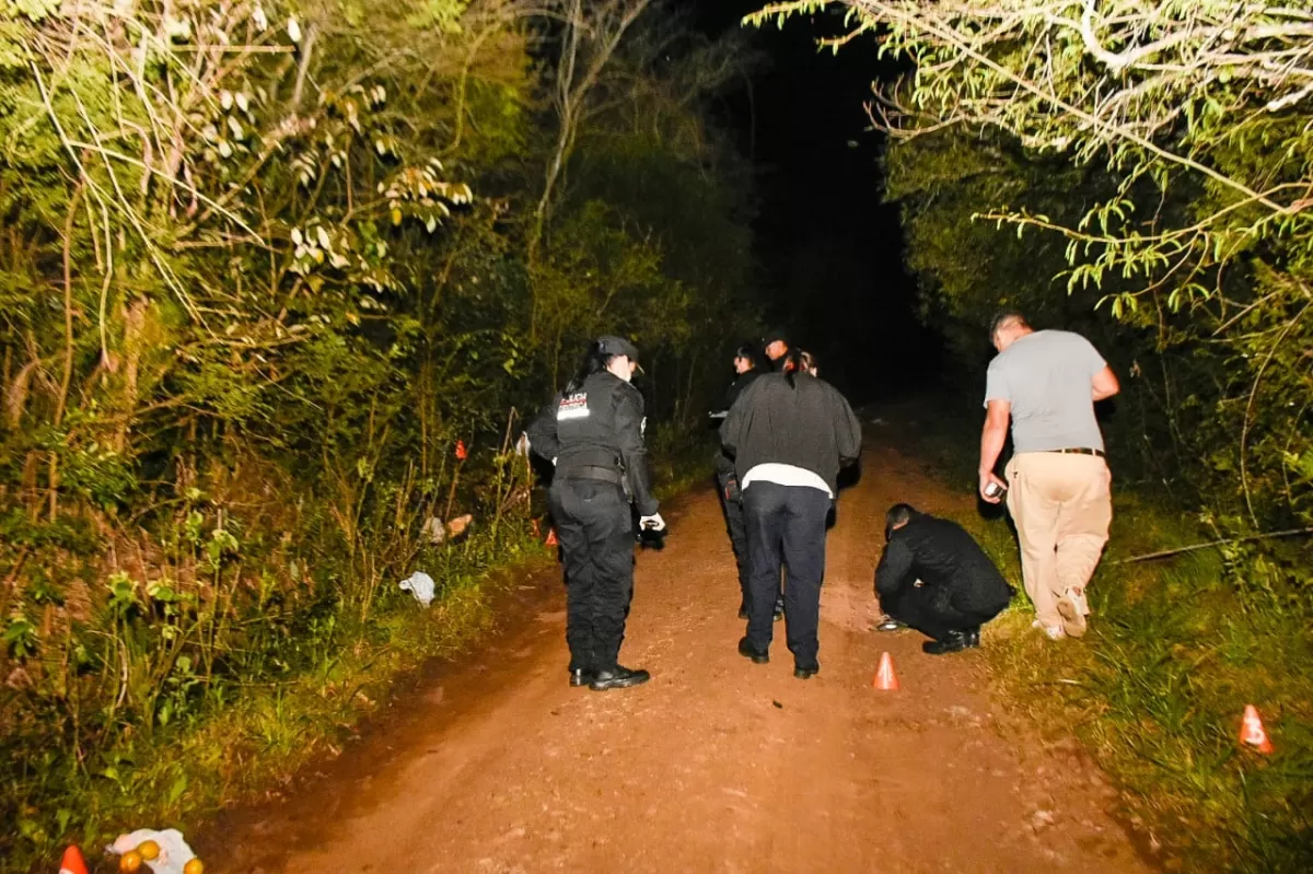 El lugar donde sucedió el brutal homicidio en Misiones. (Foto: ADNSUR)