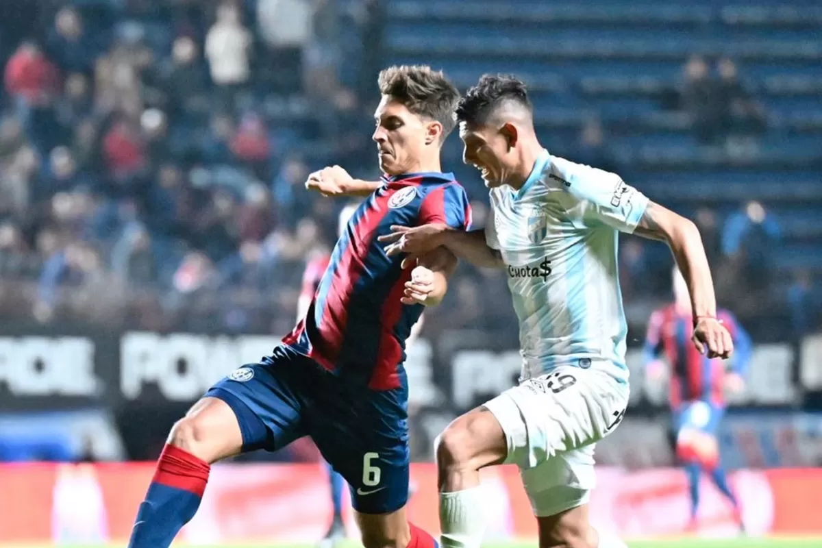 FUE 1 A 1. Atlético empató ante San Lorenzo, pero volvió a quedar en soledad como puntero de la Liga Profesional de Fútbol. Foto de Prensa Atlético Tucumán