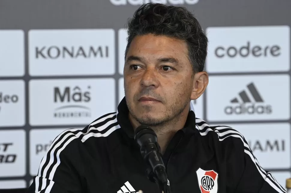 NO SE GUARDÓ NADA. Gallardo habló sobre Solari y lo que significa volver a jugar en La Bombonera. twitter@riverplate