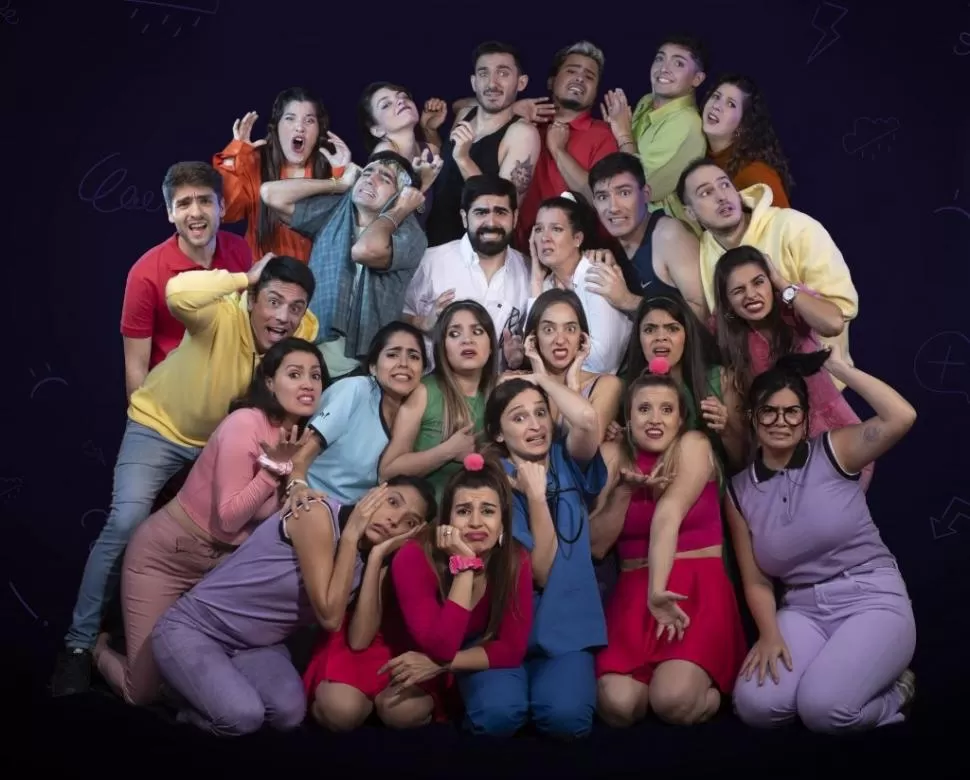 NUMEROSO ELENCO. Hay más de 20 artistas en escena en “Lo quiero ya!”. 