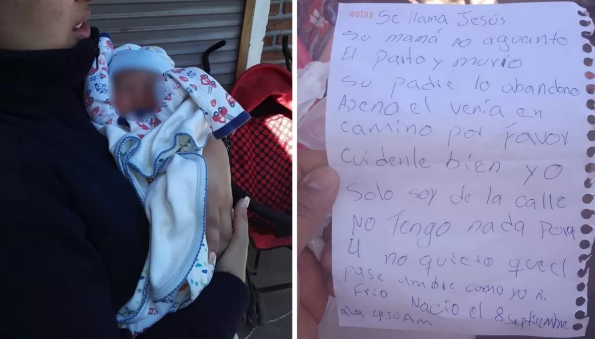 Bebé abandonado en Lomas de Zamora