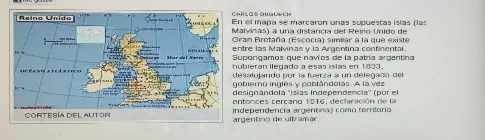 ¿QUÉ PASARÍA SI...? Supongamos que argentinos hubieran ocupado y poblado supuestas islas cercanas a Gran Bretaña en 1833, plantea el autor de esta columna.  