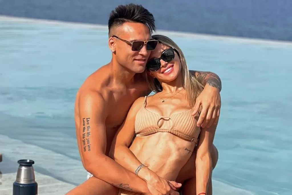 FELICES. La foto que subió Lautaro Martínez junto a Agustina Gandolfo.