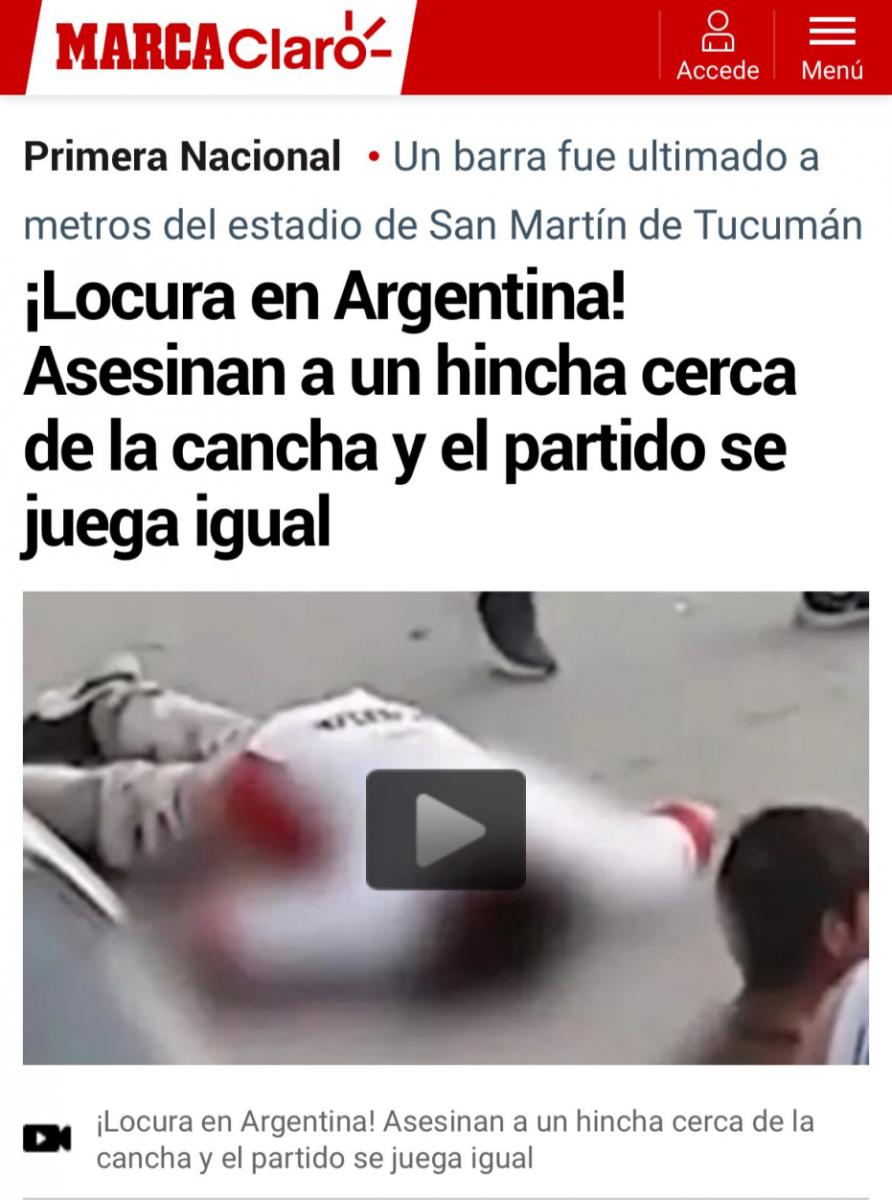 El diario Marca se hizo eco de lo sucedido.