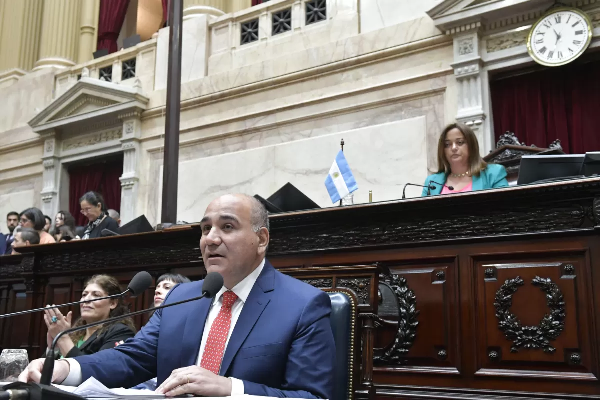 EN LA CÁMARA DE DIPUTADOS. Manzur expresó su primer informe ante ese cuerpo colegiado. Foto de Prensa Jefatura de Gabinete