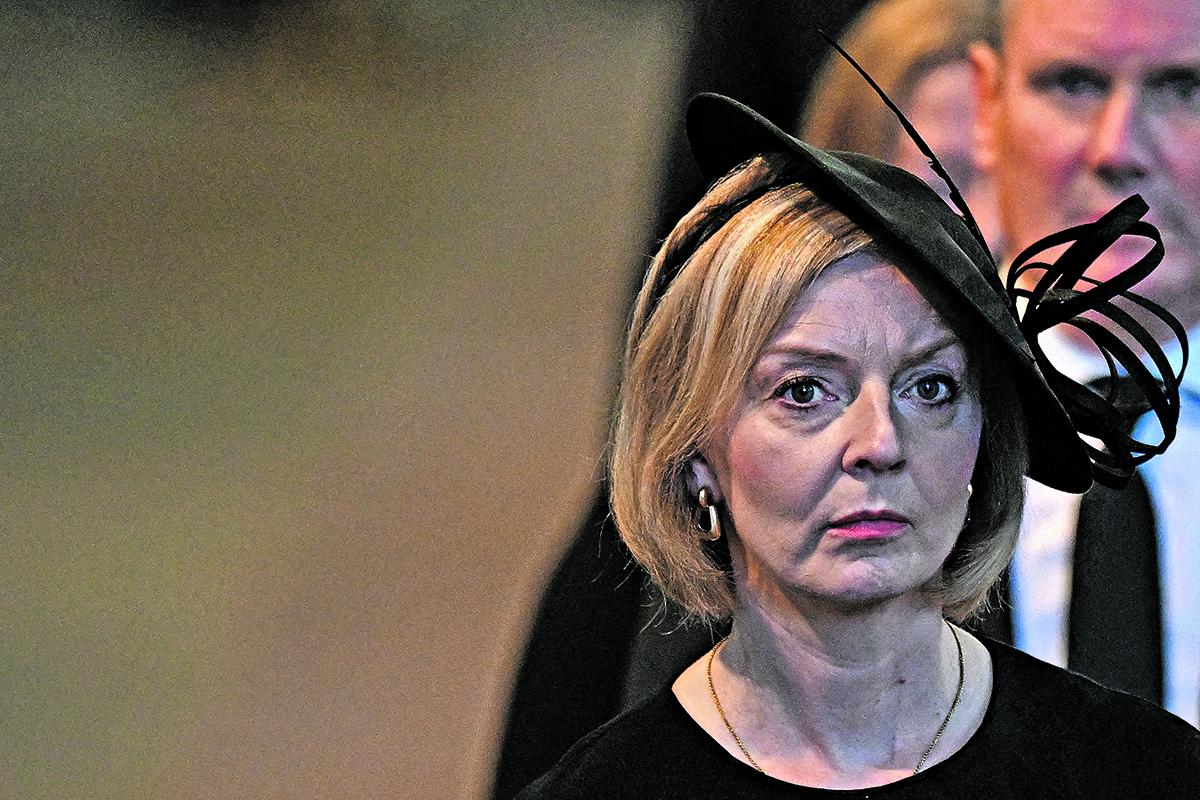 PRIMERA MINISTRA. Liz Truss, que sucedió a Boris Johnson dos días antes de la muerte de la reina.