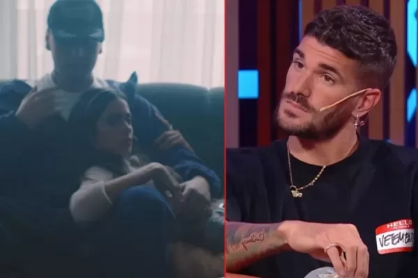 La reacción de Rodrigo De Paul luego de ver el beso apasionado de Tini con Tiago PZK