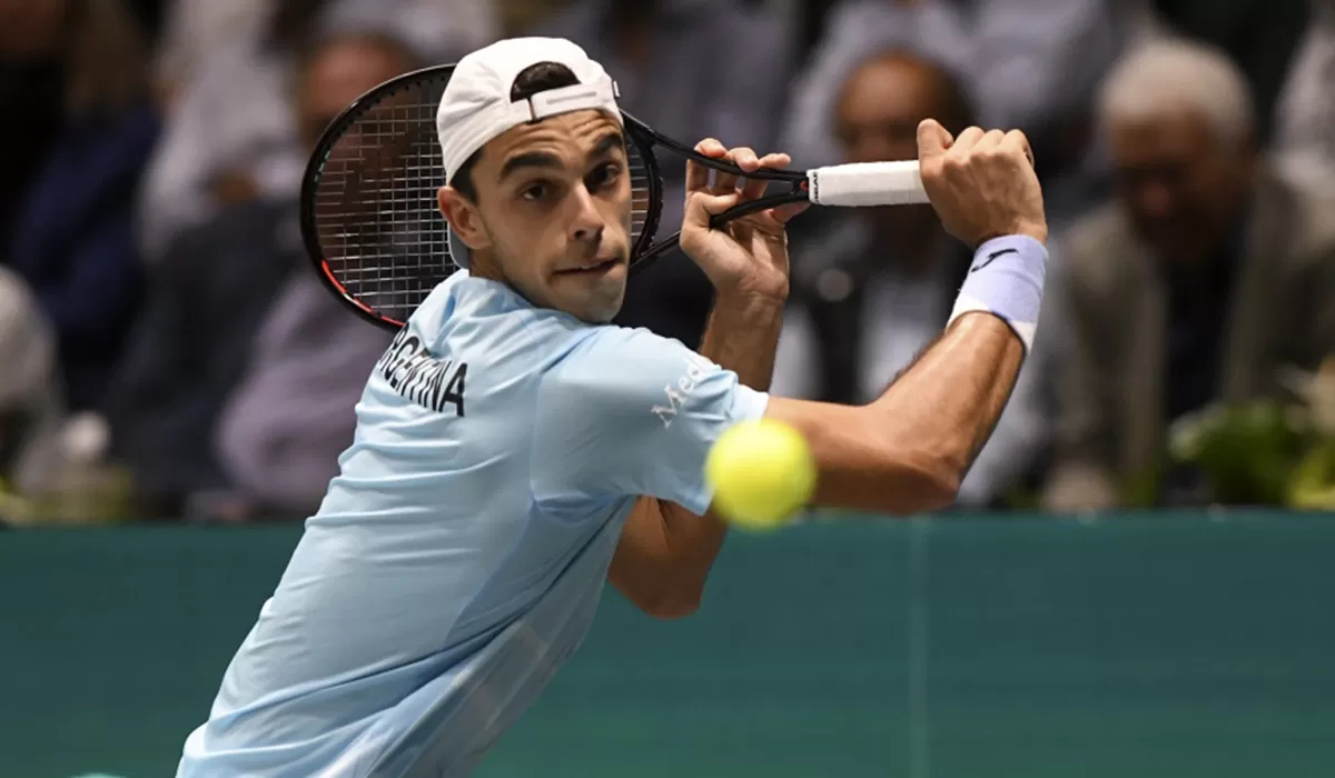 DERROTA. Francisco Cerúndulo perdió su punto y la Argentina cayó en la serie ante Italia por la Copa Davis.