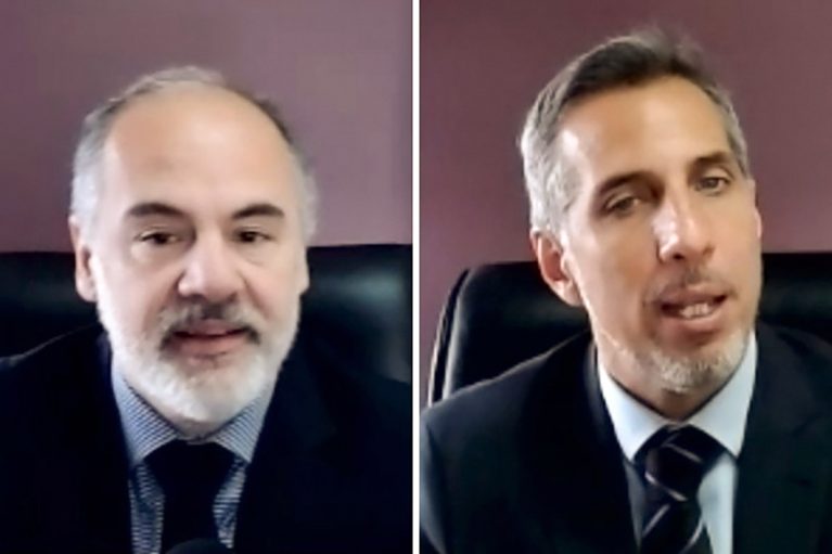 LOS FISCALES. Los abogados Diego Luciani y Sergio Mola.