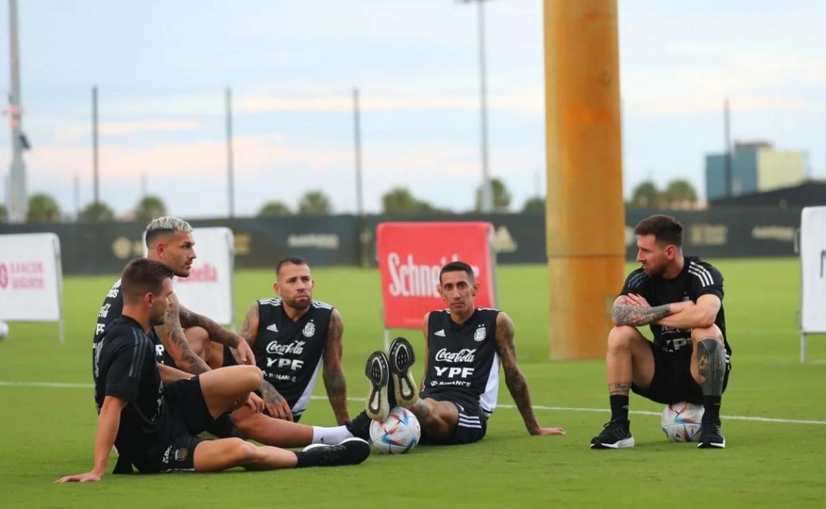 Con Messi a la cabeza, la Selección entrena en Miami