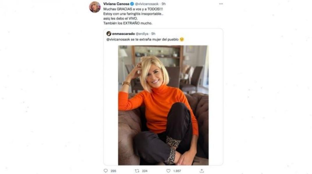 El mal momento de Viviana Canosa que le impidió hacer un vivo en Instagram