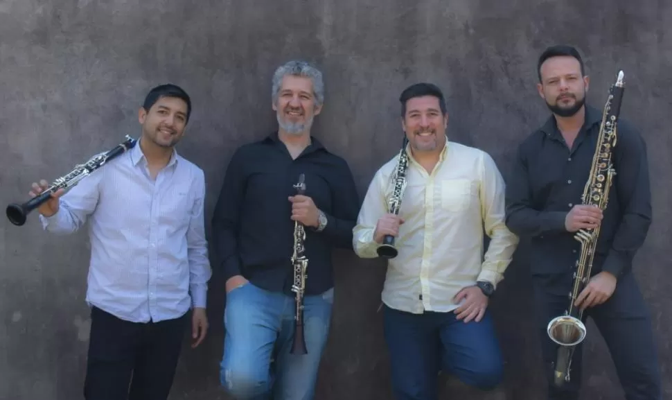 LA FAMILIA DE LOS CLARINETES. El cuarteto tucumano interpretará folclore.  