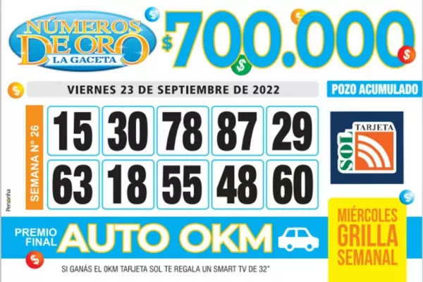 Los Números de Oro de LA GACETA