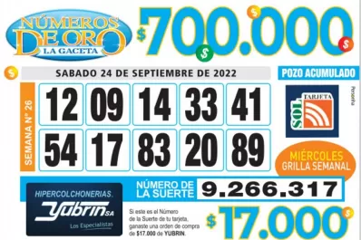 Los Números de Oro de LA GACETA