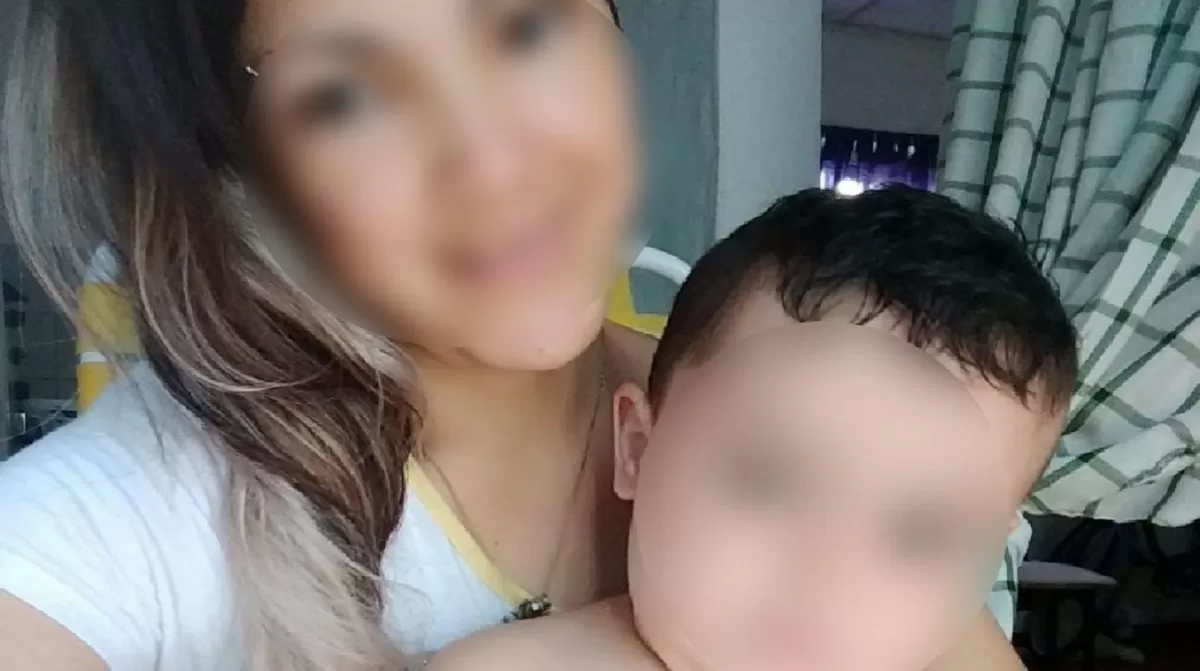 Roxana junto a su hijo de 5 años: Él amaba a su hermana. Era un angelito. 