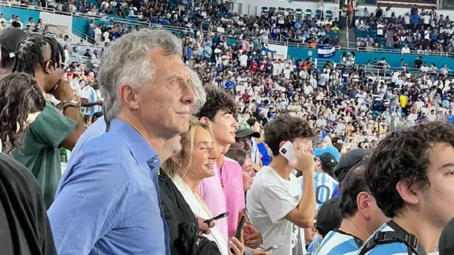 Macri fue a ver a la Selección en Miami: mirá la reacción de los hinchas