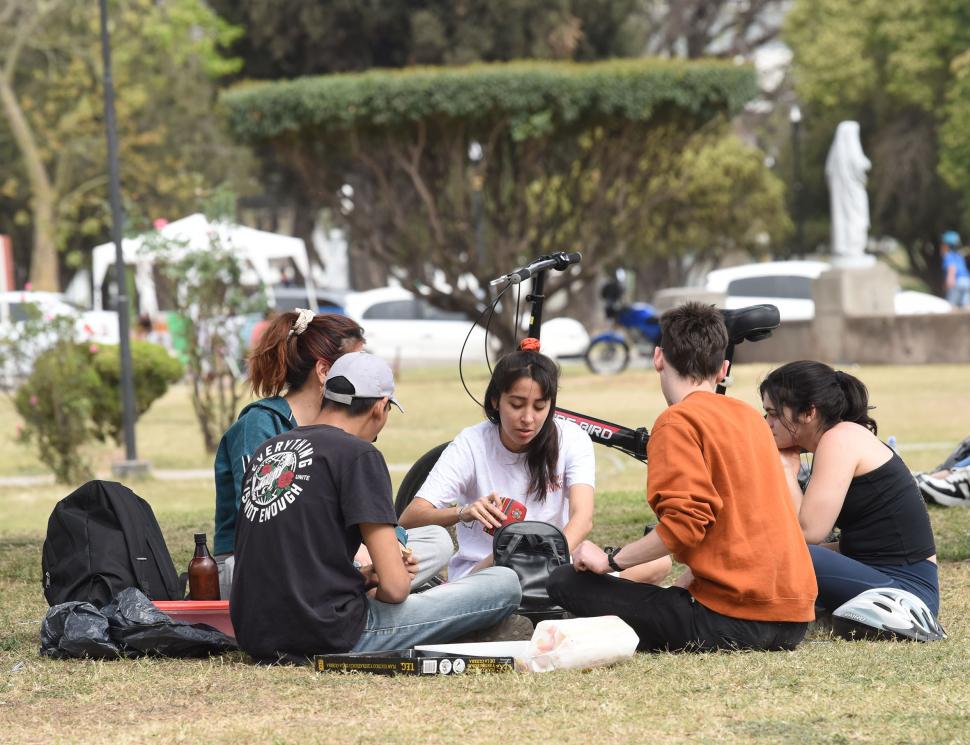 AL AIRE LIBRE. El evento ofreció instancias de descanso y de ejercicio.