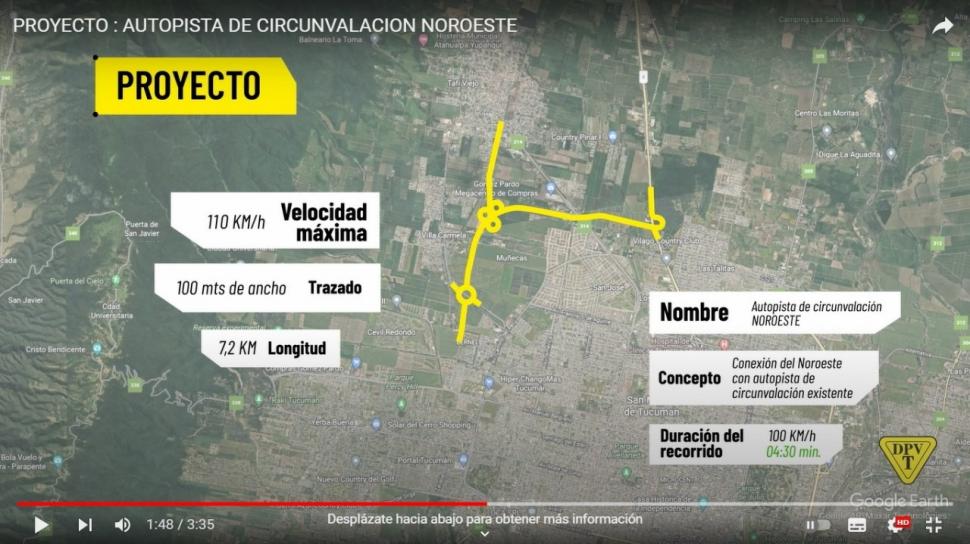 CONEXIÓN NOROESTE. La DPV remarcó que la iniciativa se encuentra en etapa de anteproyecto, pero remarcó que es el momento ideal para actuar. 