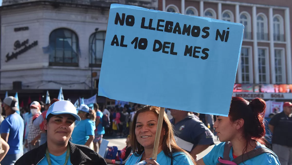 MÁS TRABAJO. Las organizaciones piqueteras se concentrarán hoy en el microcentro y protestarán frente a la Casa de Gobierno.