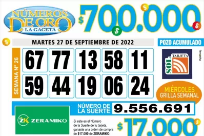 Los Números de Oro de LA GACETA