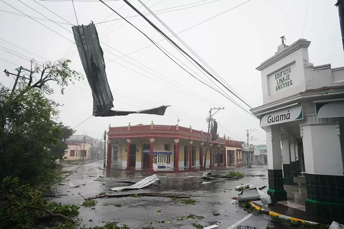 Ian en su paso por Cuba