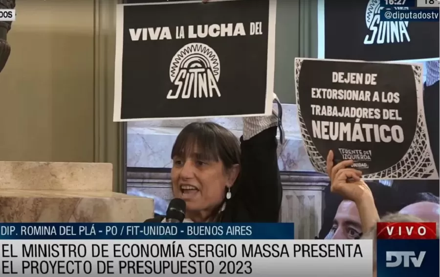 Sergio Massa y Romina del Plá tuvieron un fuerte cruce por la crisis del neumático