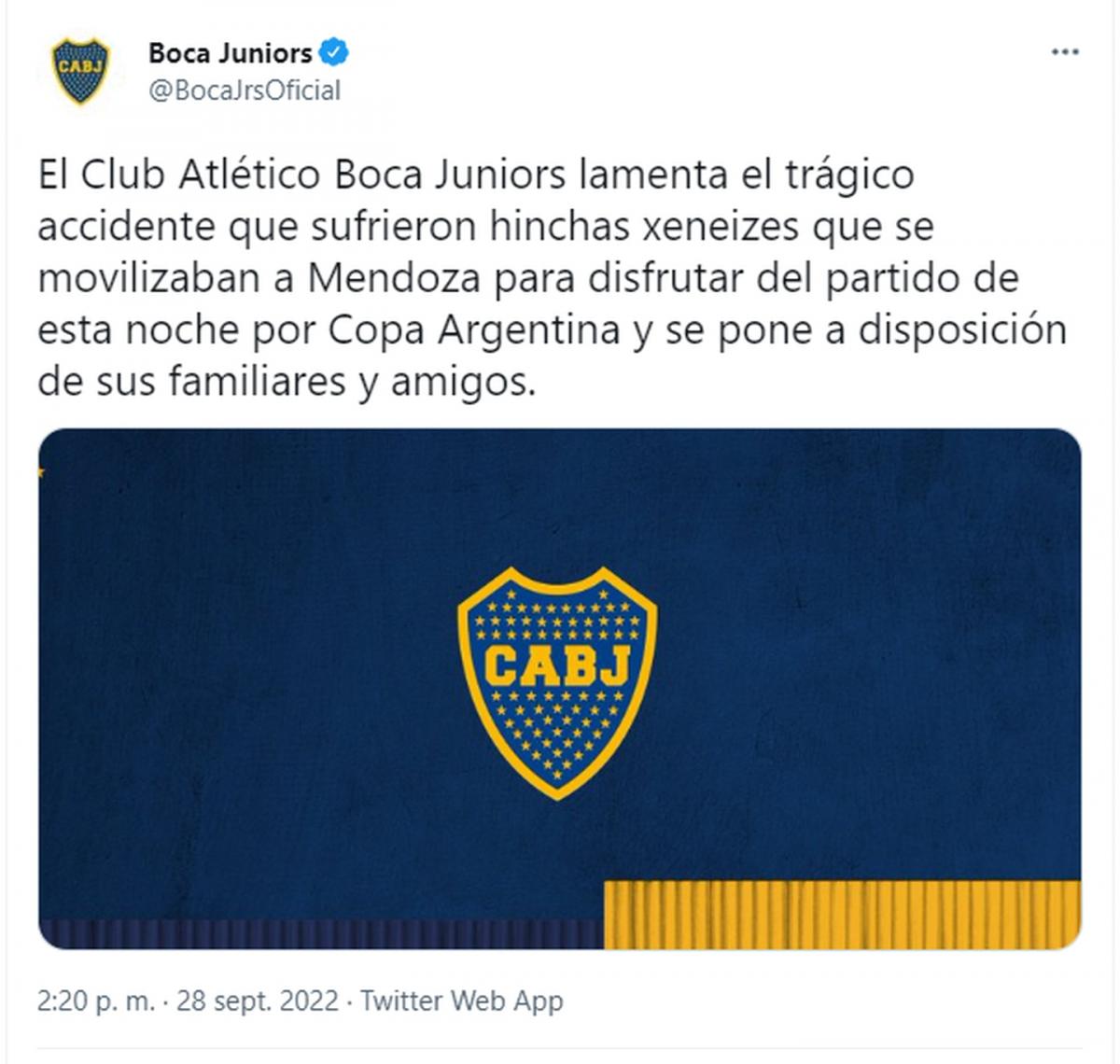 Video: volcó un colectivo con hinchas de Boca, provocando una muerte y varios heridos