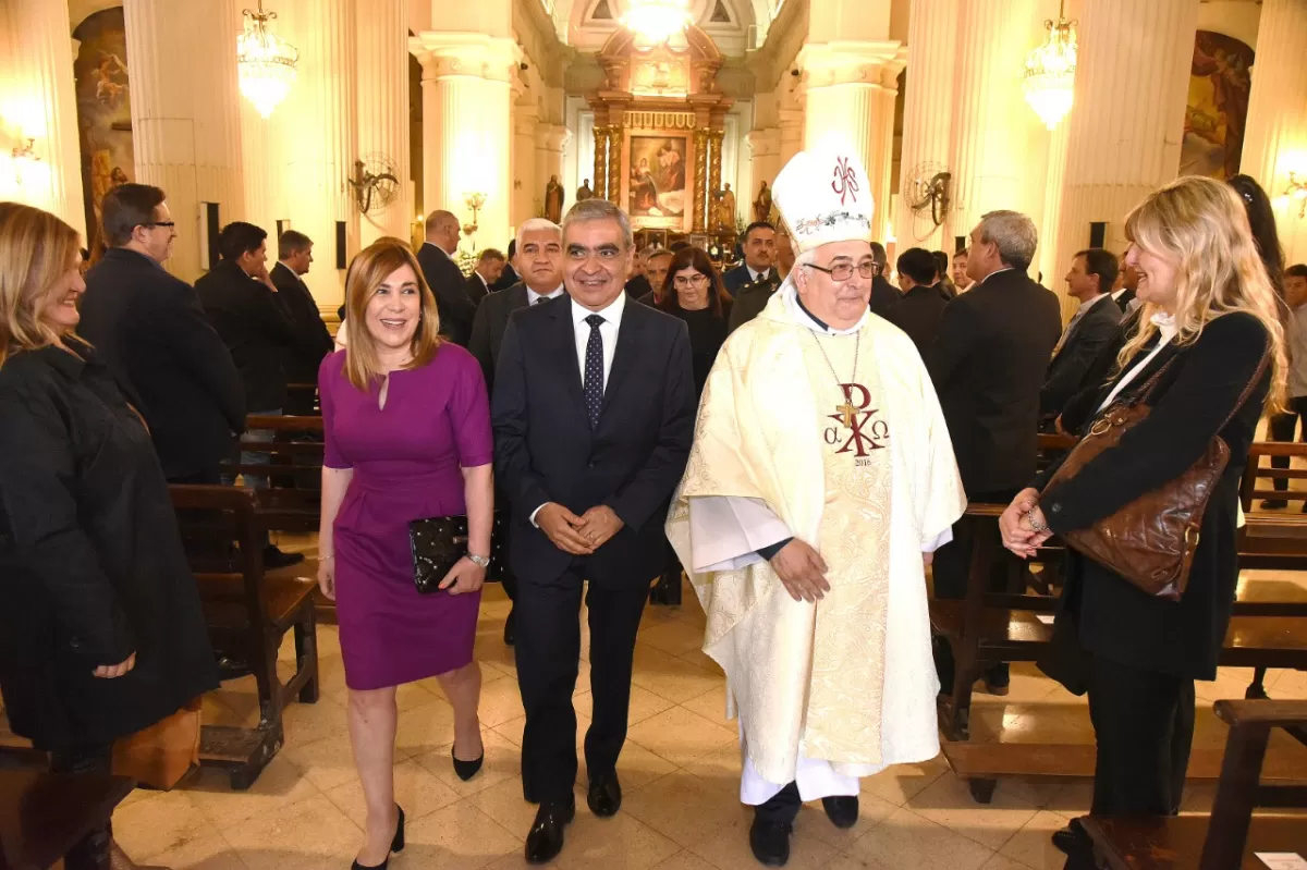 DÍA DE LA CIUDAD. El Intendente participó de la celebración religiosa en la iglesia Catedral.