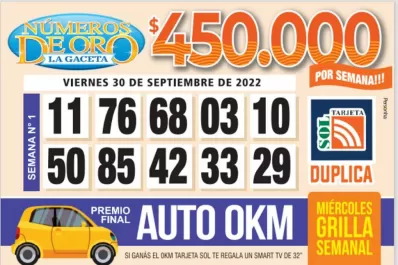 Los Números de Oro de LA GACETA