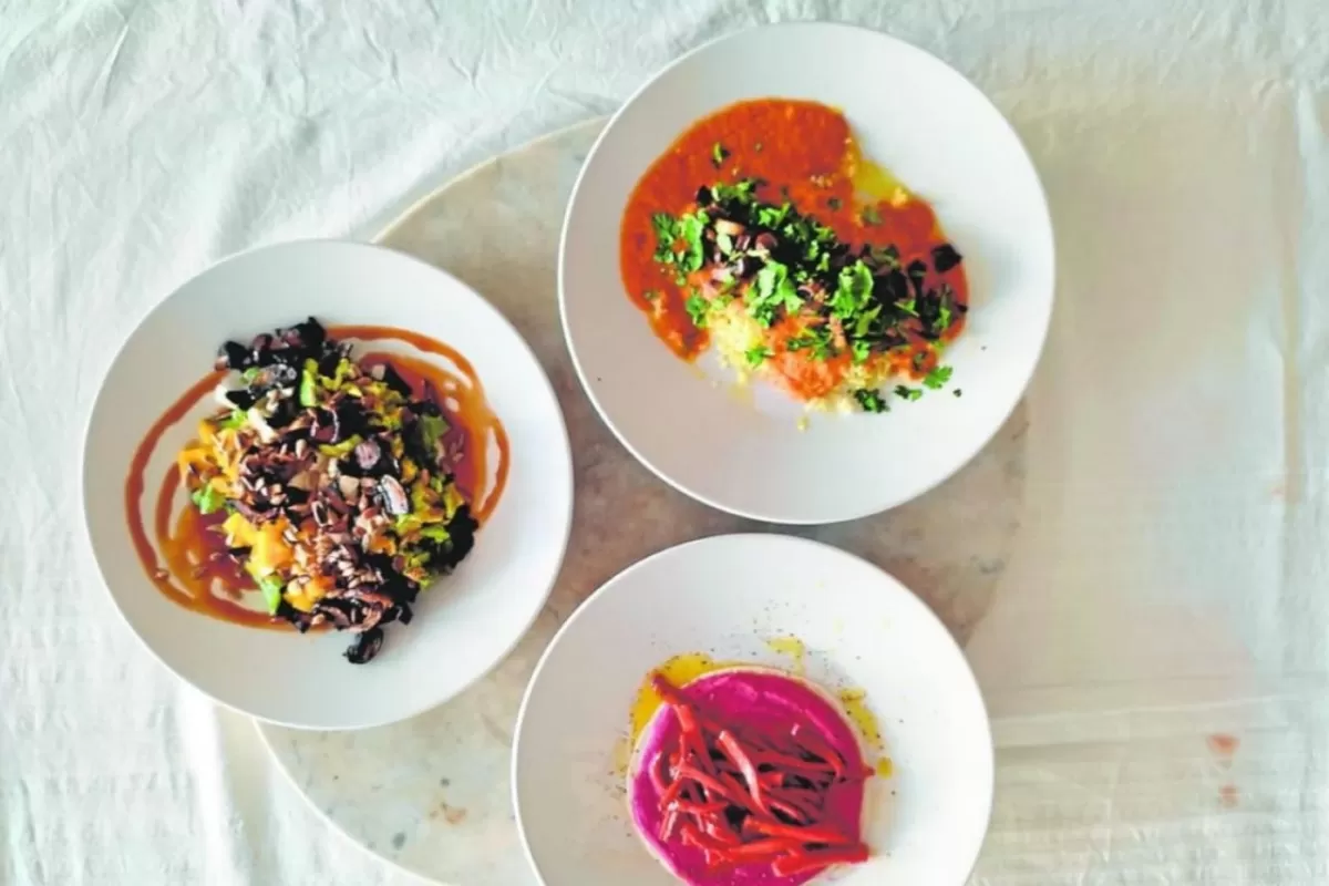 Menú vegetariano.