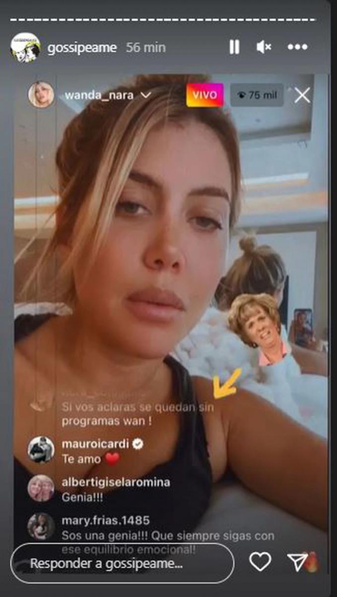 Luego del vivo con L-Gante, Mauro Icardi dejó de seguir a Wanda Nara